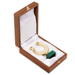 Подкова из малахита "На счастье"