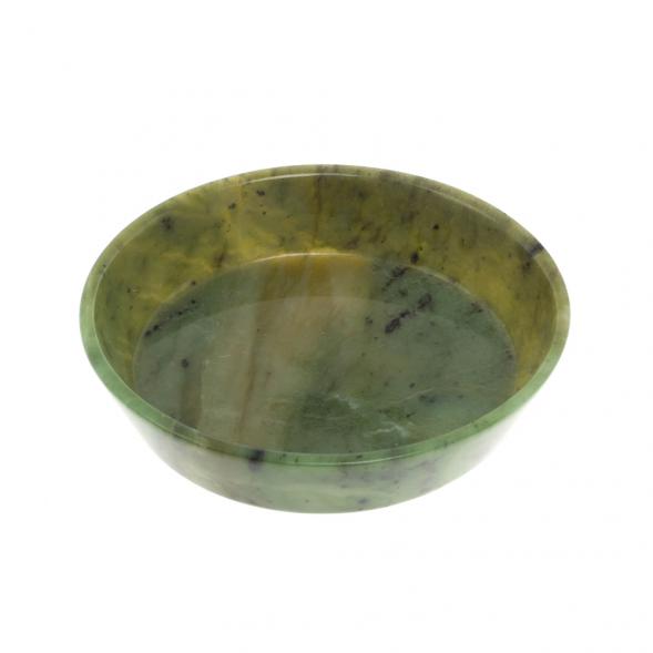 Тарелка орешница из нефрита 9х9х2 см 127742