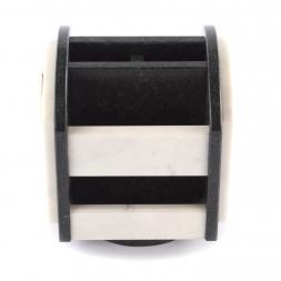 Органайзер настольный с часами и гербом РФ на вращающейся подставке