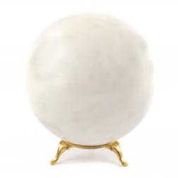 Шар 10 см из белого мрамора