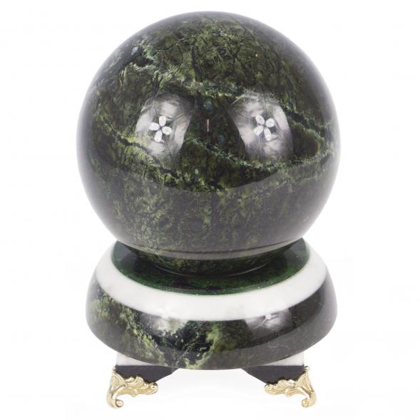 Шар из темного змеевика Антистресс 10 см 119154