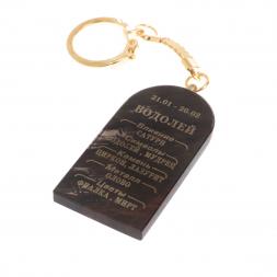 Брелок из обсидиана знак зодиака &amp;quot;Водолей&amp;quot;