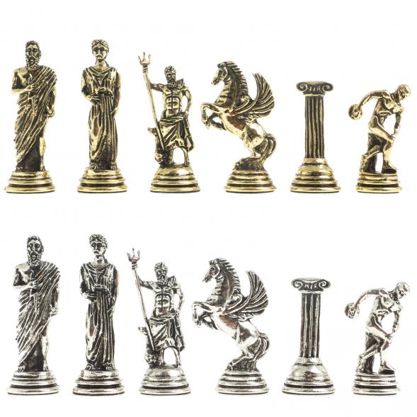 Шахматы &amp;quot;Олимпийские игры&amp;quot; доска 28х28 см из камня змеевик 122689