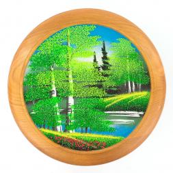 Тарелка декоративная "Лето" 25 см каменная крошка