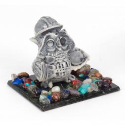 Сувенир &amp;quot;Филин электрик&amp;quot; из мрамолита