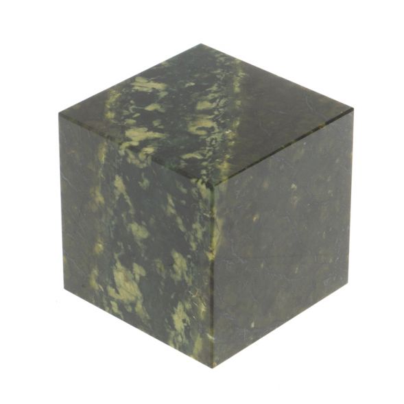 Куб 50 мм темно-зеленый змеевик 127505