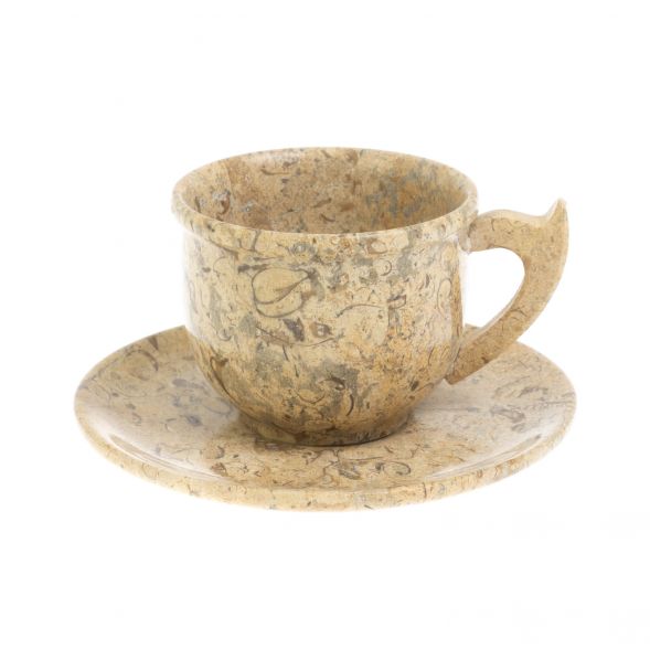 Чайный набор 6 чашек на блюдце из ракушечника 128047