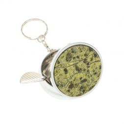 Пепельница карманная камень змеевик 5х5,5х2 см