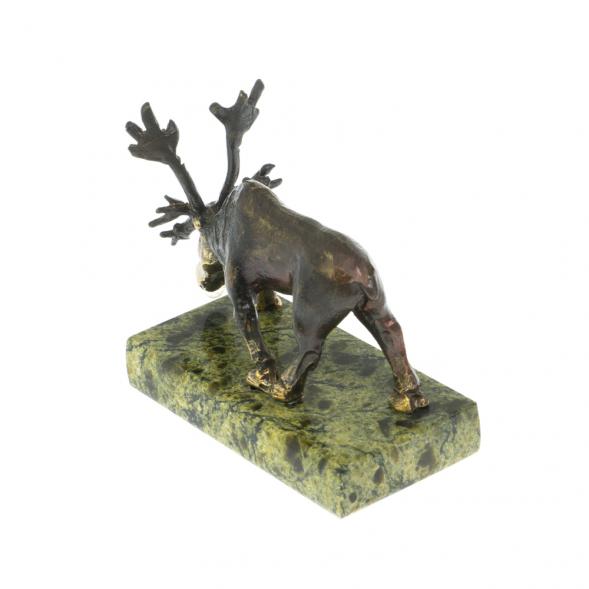 Статуэтка &amp;quot;Олень&amp;quot; малый змеевик бронза 120073