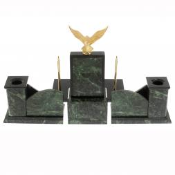 Письменный набор "Горный орел" шабровский змеевик