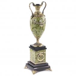 Ваза из натурального змеевика и бронзы &amp;quot;Афина&amp;quot;