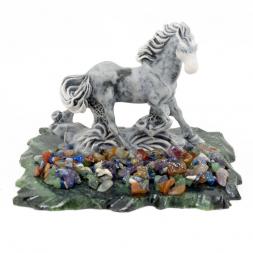 Сувенир &amp;quot;Скачущая лошадка&amp;quot; из мрамолита