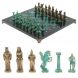 Шахматы &amp;quot;Александр Макендонский&amp;quot; фигуры бронза / патина 36х36х см змеевик 128371