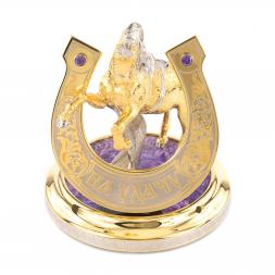 Сувенир &amp;quot;Подкова на удачу&amp;quot; чароит