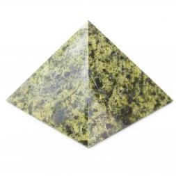 Пирамида из змеевика 10х10х7,5 см