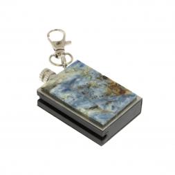 Брелок огниво &amp;quot;Вечная спичка&amp;quot; с накладкой из камня кианит 2,8х1,3х5 см