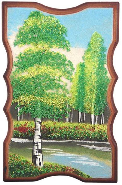 Панно прямоугольное &amp;quot;Лето&amp;quot; 18х12 см каменная крошка 111050