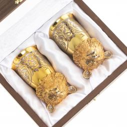 Стопки перевертыши &amp;quot;Медведь&amp;quot; 60 мл 2 шт Златоуст