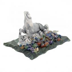 Сувенир из мрамолита "Лежащая лошадка"