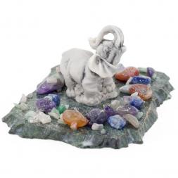 Сувенир &amp;quot;Слоник стоит&amp;quot; из мрамолита