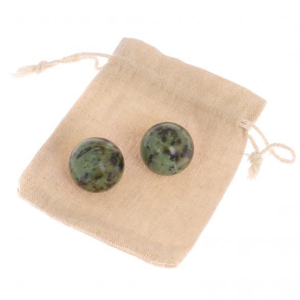 Шары для массажа 3 см из нефрита 126110