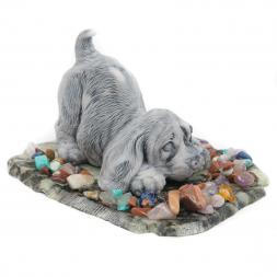 Сувенир &amp;quot;Щенок играет&amp;quot; из мрамолита