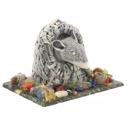 Сувенир из мрамолита &amp;quot;Крыса в корзине&amp;quot;