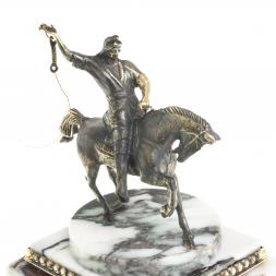 Часы из мрамора и бронзы "Салават Юлаев"