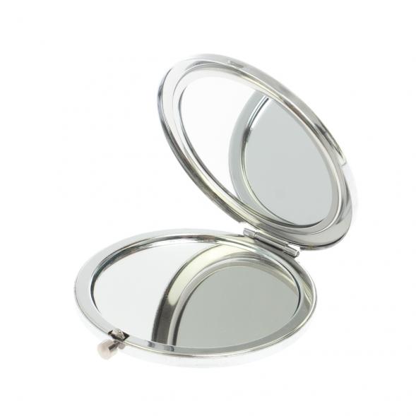 Зеркало круглое из камня офит цвет серебро 127185