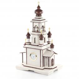 Часы интерьерные "Храм" камень мрамор лемезит