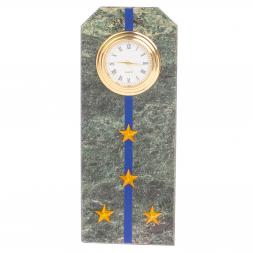 Часы &amp;quot;Погон капитан ФСБ, ФСО&amp;quot; камень змеевик