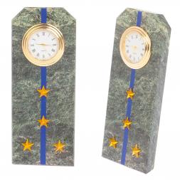 Часы &amp;quot;Погон капитан ФСБ, ФСО&amp;quot; камень змеевик