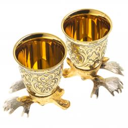 Стопки перевертыши &amp;quot;Лось&amp;quot; 70 мл 2 шт Златоуст