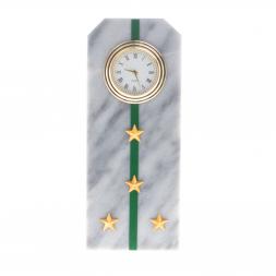 Часы &amp;quot;Погон капитан ПС ФСБ&amp;quot; из мрамора