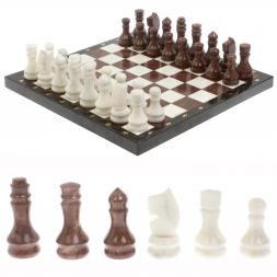 Шахматы " Традиционные" доска 40х40 см мрамор, лемезит