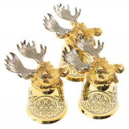 Стопки перевертыши &amp;quot;Лось&amp;quot; 70 мл 3 шт Златоуст