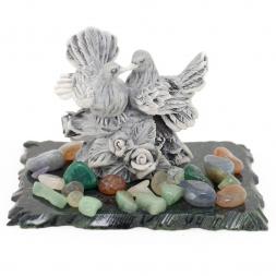 Сувенир из мрамолита &amp;quot;Голуби большие&amp;quot;