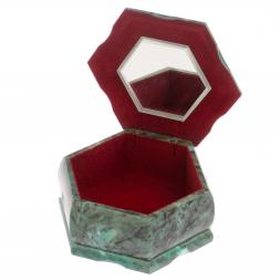 Каменная шкатулка &amp;quot;Хозяйка медной горы осень&amp;quot; 14х12,5х7 см