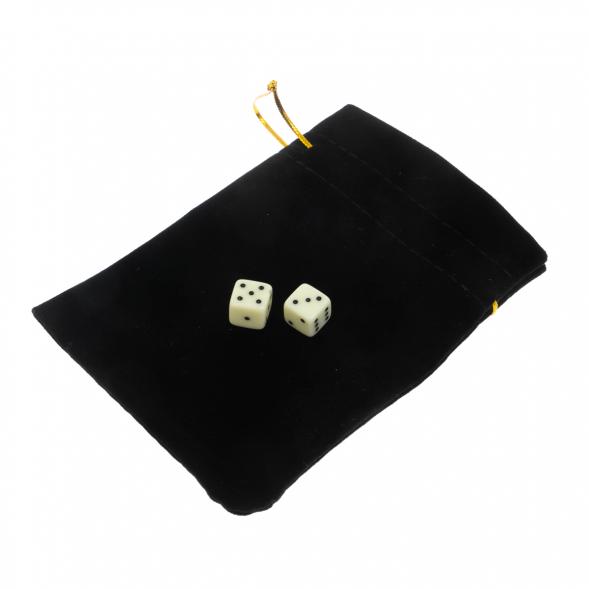 Кубики зарики 1 см белые 2 шт 122958