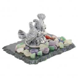 Сувенир из мрамолита "Голуби малые"