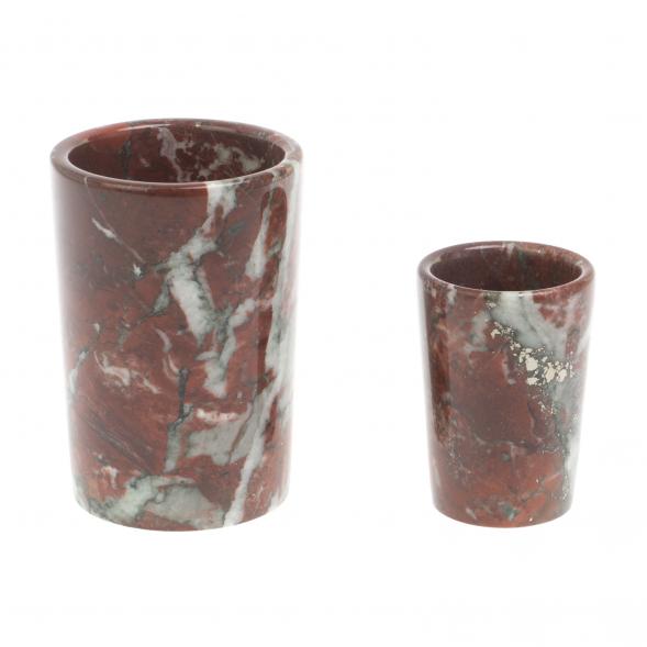 Набор из двух стаканов камень креноид 127112