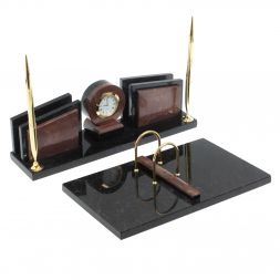 Письменный набор &amp;quot;Фаворит&amp;quot; из камня лемезит