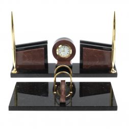 Письменный набор &amp;quot;Фаворит&amp;quot; из камня лемезит