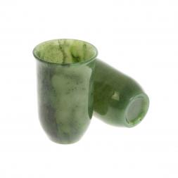 Набор стопок из нефрита 3,5х3,5х5,5 см