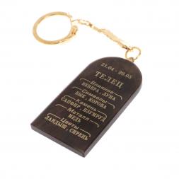 Брелок из обсидиана знак зодиака &amp;quot;Телец&amp;quot;