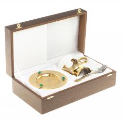 Кофейная пара &amp;quot;Малахитовая&amp;quot; 200 мл Златоуст