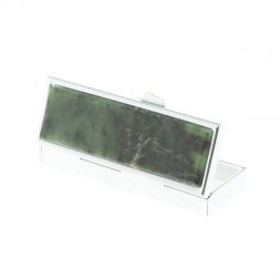 Таблетница на 3 отделения камень нефрит цвет серебро