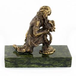 Сувенир статуэтка знак зодиака &amp;quot;Водолей&amp;quot; бронза камень