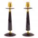 Подсвечники &amp;quot;Грани&amp;quot; из черного обсидиана (пара) 125824