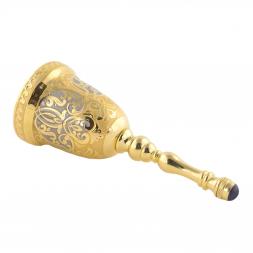 Колокольчик металлический "Лазурит" в подарочном футляре Златоуст